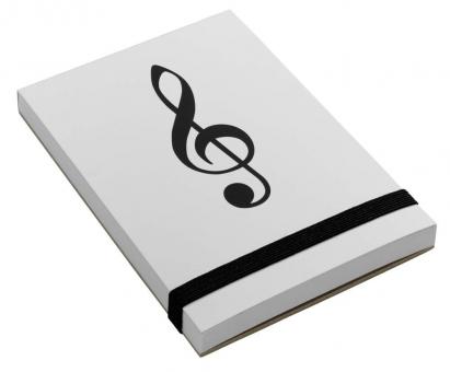 Notizblock Violinschlüssel A7 