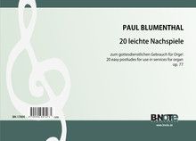 20 leichte Nachspiele für Orgel op.77 