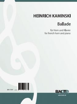 Ballade für Horn und Klavier 