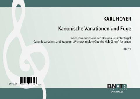 Kanonische Variationen und Fuge für Orgel op.44 