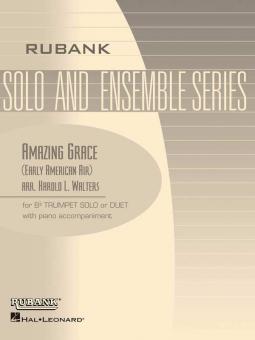 Amazing Grace B Flat Cornet or Trumpet Solos with Piano 