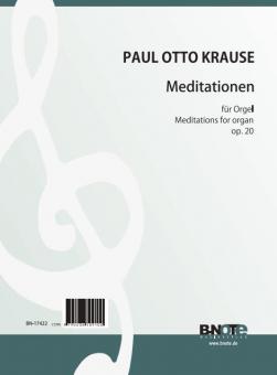 Meditationen für Orgel op. 20 
