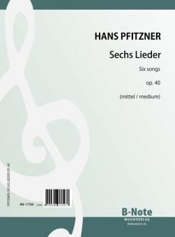 Sechs Lieder op.40 (mittel) 