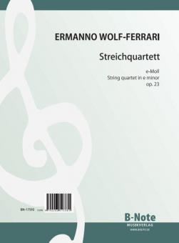 Streichquartett e-Moll op.23 