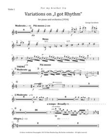 Variations on 'I got Rhythm' 