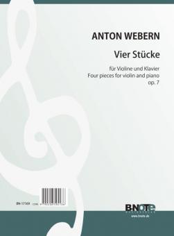 Vier Stücke für Violine und Klavier 
