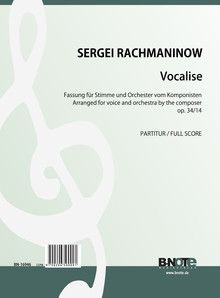 Vocalise für Singstimme und Orchester op.34/14 