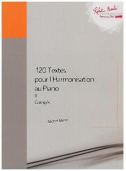 120 Textes Pour L Harmonisation Au Piano II (Corriges) 