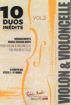 10 Duos Inedits Vol 2 Pour Violon & Violoncelle 
