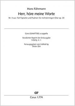 Herr, höre meine Worte Standard