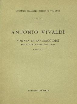Sonata C Major Violin And Basso Continuo Score RV2 Fxiii#11 T369 