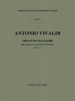 Sonata C Major Violin Lute Continuo RV82 FXVI#3 T63 