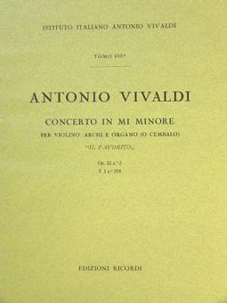 Concerto In E Minor Op.11 No.2 RV277 