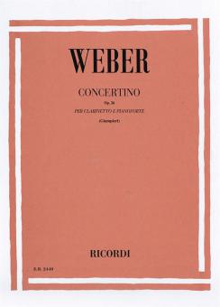 Concertino Op.26 Clarinet Piano 