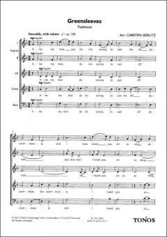 Greensleeves SSATB 