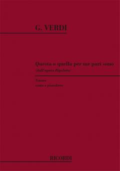 Questa O Quella T/pno It Per Me Pari Sono from Rigoletto Act1 