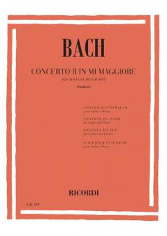 Concerto For Violin In E Major With Piano Reduction BWV1042 
