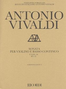 Sonata G Major RV22 FXIII 