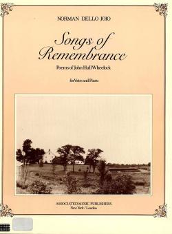 Songs of Rememberance Voice and Piano 