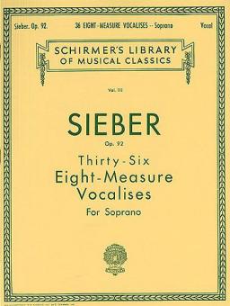 36 Eight Measure Vocalises Op.92 