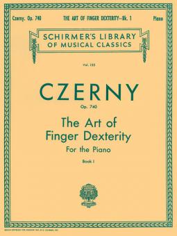 The Art Of Finger Dexterity Book 1 Op.740 Piano 