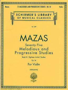 75 Melodious And Progressive Studies Op. 36 Book 3 
