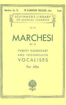 20 Elementary and Progressive Vocalises Op. 15 