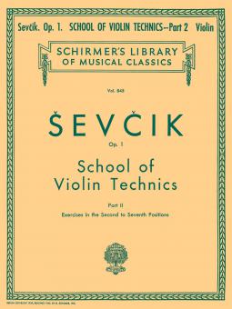 School Of Violin Technics Op. 1 Part 2 