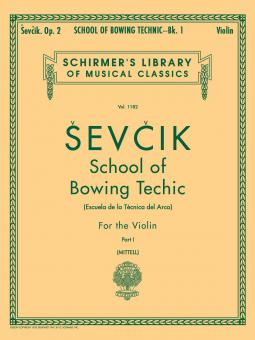 School Of Bowing Technic Op. 2 Book 1 For The Violin 
