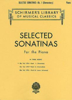 Selected Sonatinas Book 1 for The Piano Elementary 