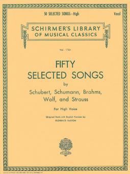 50 Selected Songs by Schubert, Schumann, Brahms Wolf & Strauss 