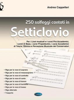 250 solfeggi cantati in setticlavio 