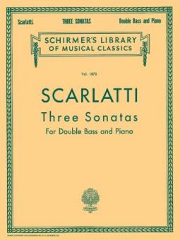 Three Sonatas for Double Bass and Piano 