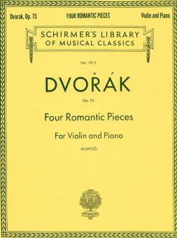 Four Romantic Pieces Op. 75 Violin and Piano 