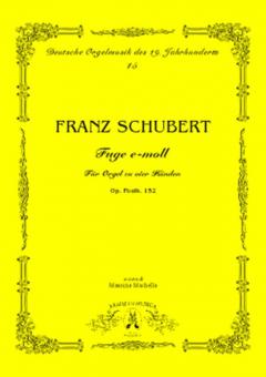 Fuge Emoll Für Orgel Zu Vier Händen, op. 152 