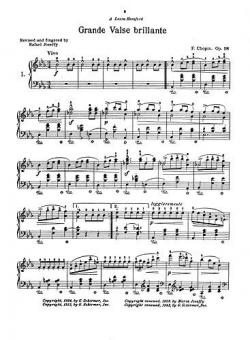 Grande Valse Brillante Piano Op.18 e Flat Major 