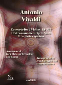 Concerto for 2 Violins op. 3, No. 8 RV 522 