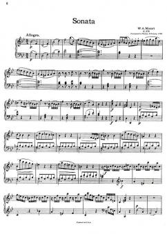 Piano Sonata B Flat Major K570 