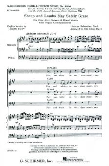 Sheep and Lambs May Safely Graze 