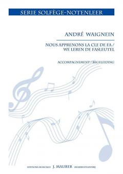 Nous apprenons la clé de fa 