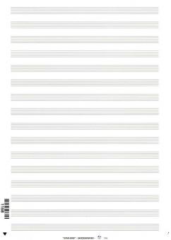 Notenpapier Star 2000 Din A4 hoch (21x29,7) 16 Systeme 