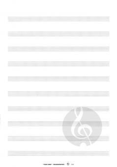 Notenpapier Din A4 hoch (21 x 29,7) 10 Systeme 