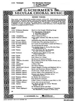 Two Macedonian Folk Songs 