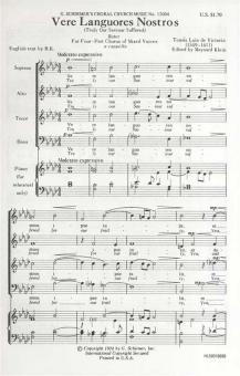 Vere Languores Nostros Truly Our Savior Suffered 