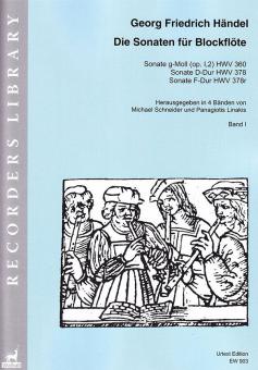 Die Sonaten für Blockflöte 1 