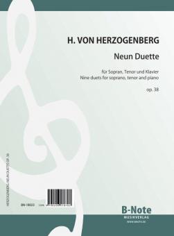 9 Duette für Sopran, Tenor und Klavier op.38 
