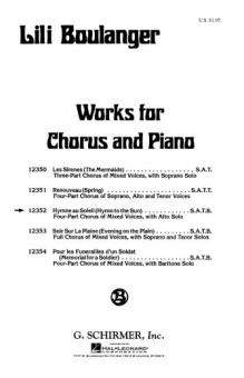 Hymne Au Soleil Hymn To The Sun 