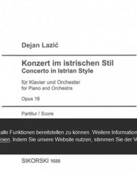 Konzert im istrischen Stil op. 18 