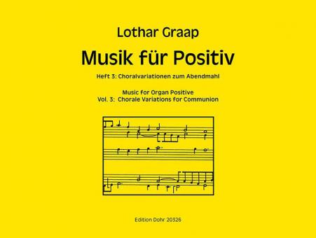 Musik für Positiv Heft 3: Choralvariationen zum Abendmahl 