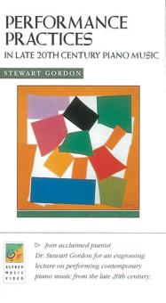 Performance Practices in Late 20th Century Piano Music VHS 